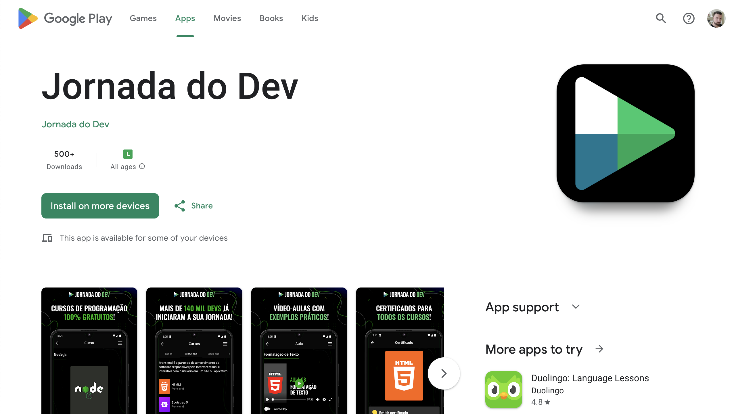 Jornada do Dev app (Android)