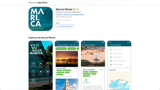 Maricá/RJ Tourism Office app (iOS)